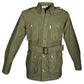 Military-style Safari Jacket for Men featuring buttoned flap covered chest pockets and functional Swiss tabs