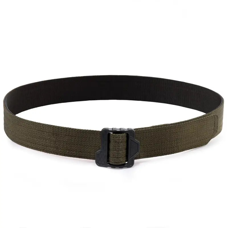 M-Tac Double Duty Tactical Belt Hex with olive green webbing and black plastic buckle