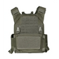 Olive green QRF Low Visibility Minimalist Plate Carrier with molle velcro patch features