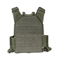 Olive green QRF Low Visibility Minimalist Plate Carrier with Molle Velcro patch