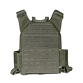 Olive green QRF Low Visibility Minimalist Plate Carrier with Molle Velcro patch