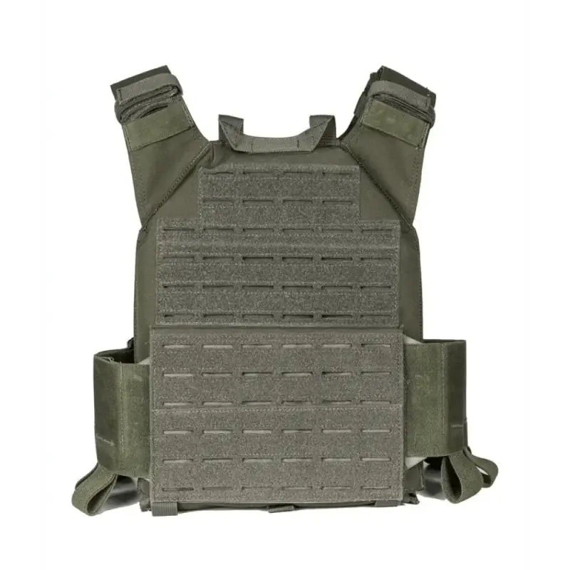 Olive green QRF Low Visibility Minimalist Plate Carrier with Molle Velcro patch