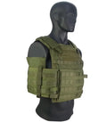 Military-style olive green tactical vest with MOLLE webbing, Big Boy Vest XL Combo
