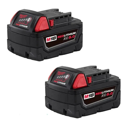 Milwaukee 48-11-1852 M18™ REDLITHIUM™ XC 5.0Ah Extended Capacity Battery Pack (2 Piece) - Chief Miller Apparel