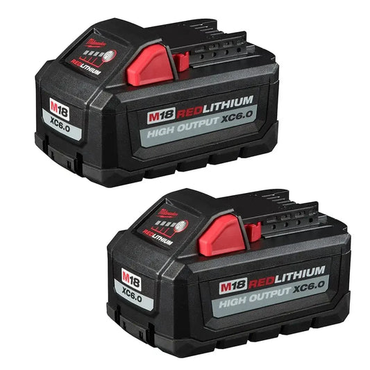 Chief Miller Power Tool Batteries Milwaukee 48-11-1862 M18™ REDLITHIUM™ HIGH OUTPUT™ XC 6.0Ah Battery Pack (2 Piece) Apparel