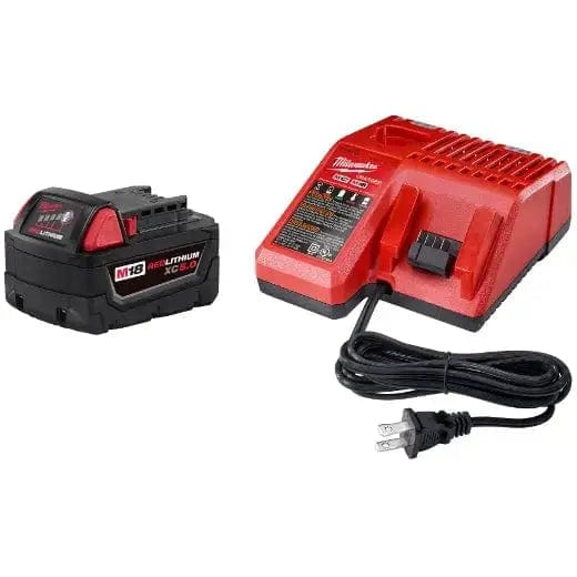 Chief Miller Power Tool Batteries Milwaukee 48-59-1850 M18™ REDLITHIUM™ XC5.0 Starter Kit Apparel