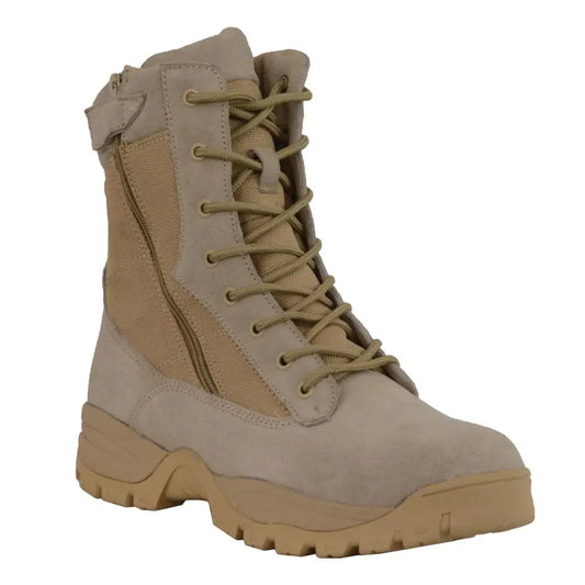 Milwaukee Leather Men's Lace-Up Desert Sand 9-Inch Leather Swat Style-Tactical Boots MBM9111 - Chief Miller Apparel