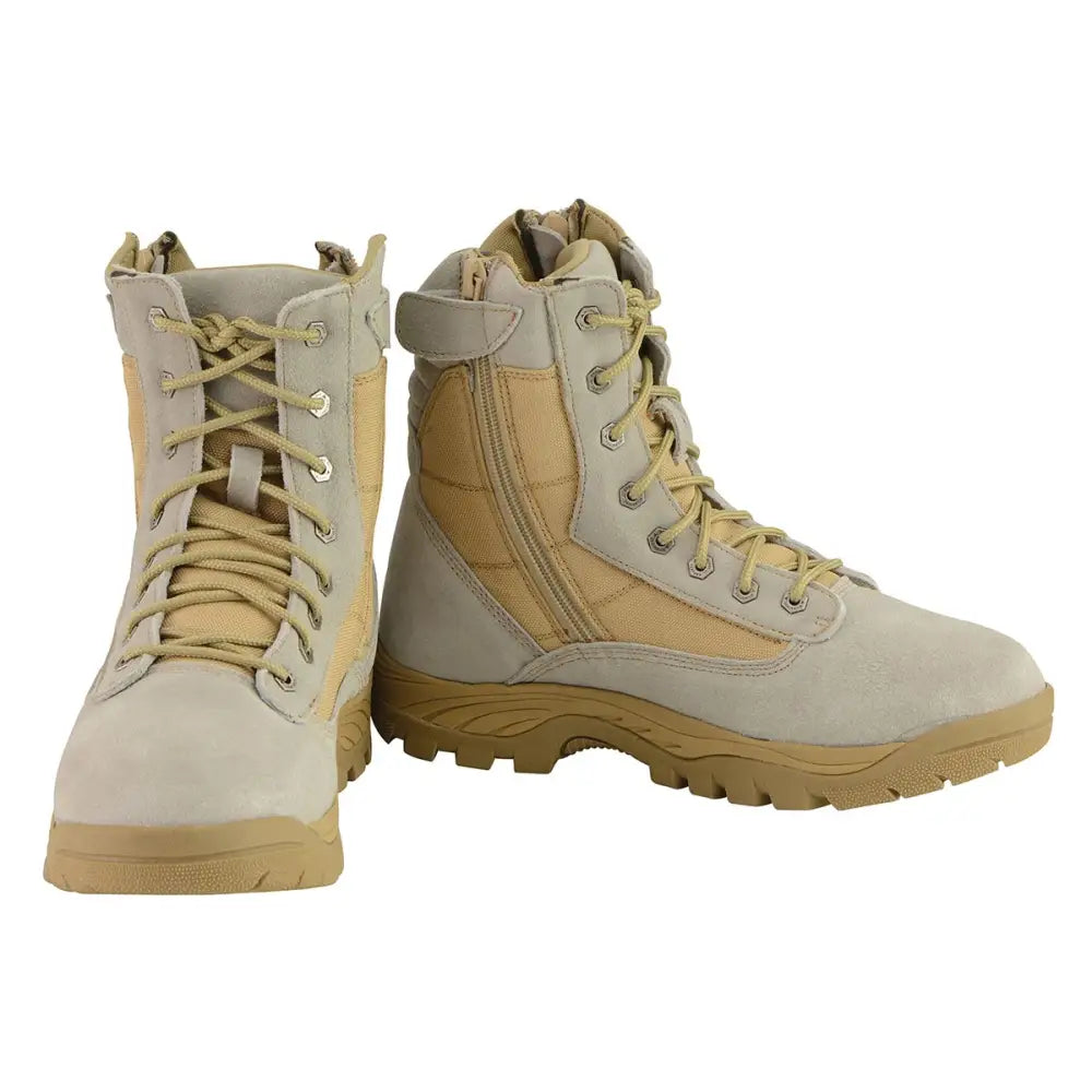 Milwaukee Leather Men's Lace-Up Desert Sand 9-Inch Leather Swat Style-Tactical Boots MBM9111 - Chief Miller Apparel