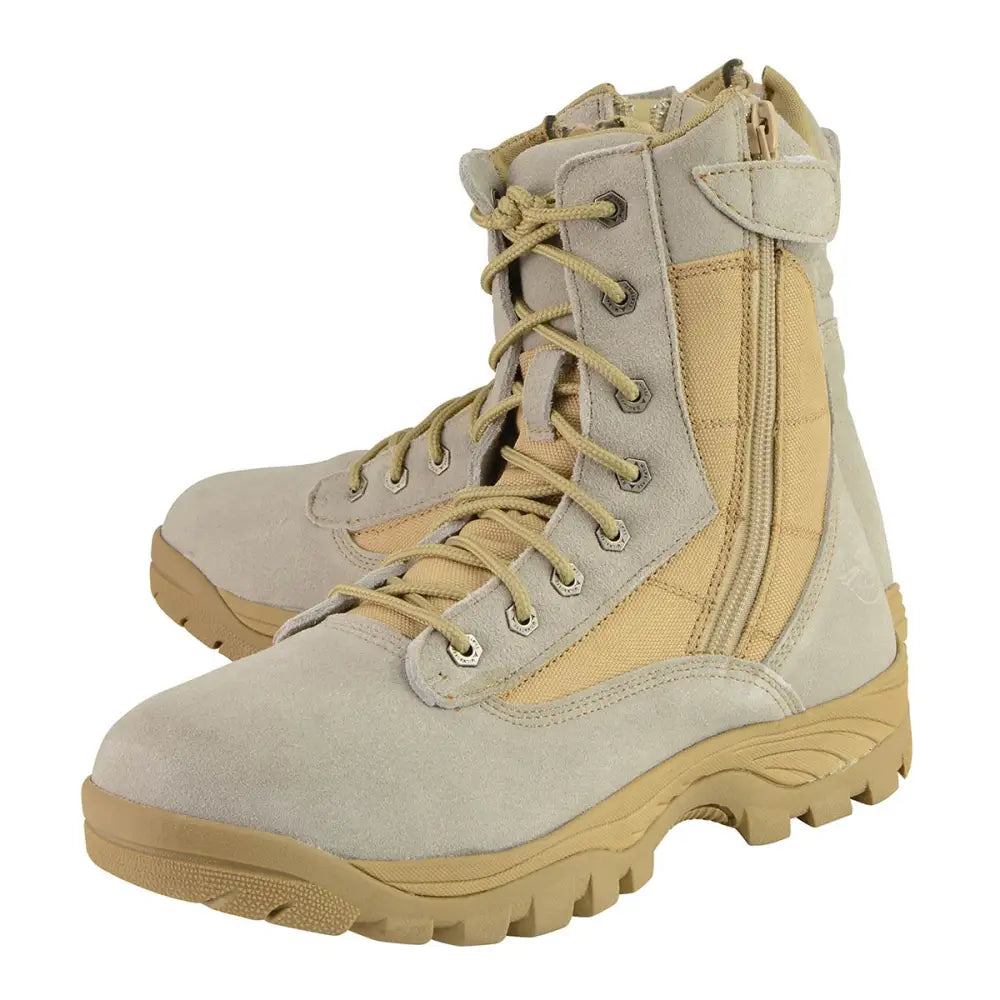 Milwaukee Leather Men's Lace-Up Desert Sand 9-Inch Leather Swat Style-Tactical Boots MBM9111 - Chief Miller Apparel