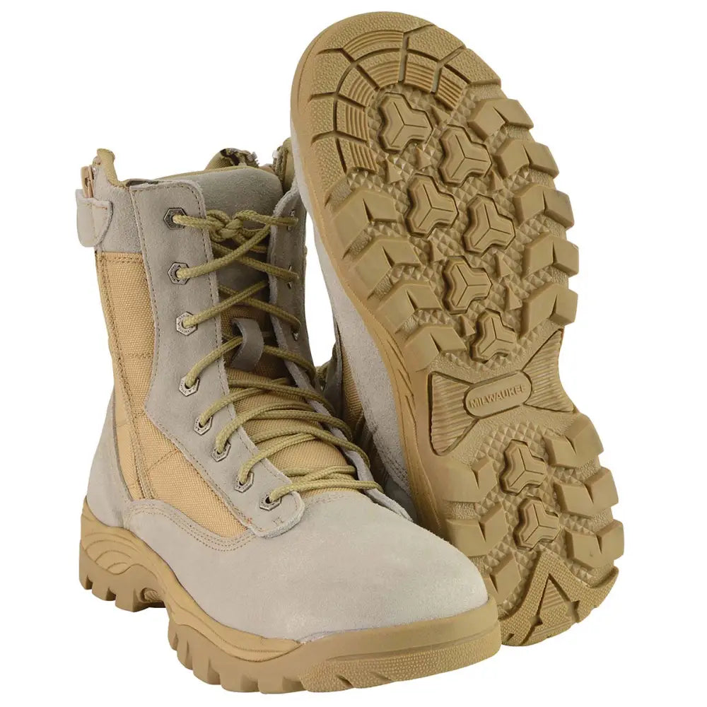 Milwaukee Leather Men's Lace-Up Desert Sand 9-Inch Leather Swat Style-Tactical Boots MBM9111 - Chief Miller Apparel