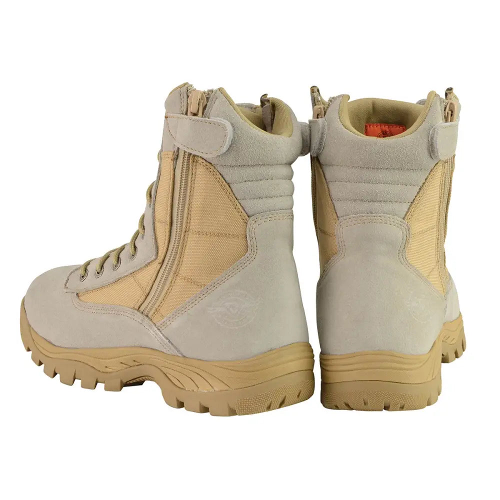 Milwaukee Leather Men's Lace-Up Desert Sand 9-Inch Leather Swat Style-Tactical Boots MBM9111 - Chief Miller Apparel