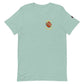 Mint green Engine 19 short-sleeve t-shirt with colorful logo, ideal for heather prism lilac style