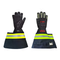 Vanguard MK-2 Long-Cuff Structural Firefighting Gloves showcasing superior Kangaroo skin material for enhanced durability and strength.