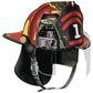 Modern American Heritage Leather Helmet with ESS FirePro Goggles and Face Shield