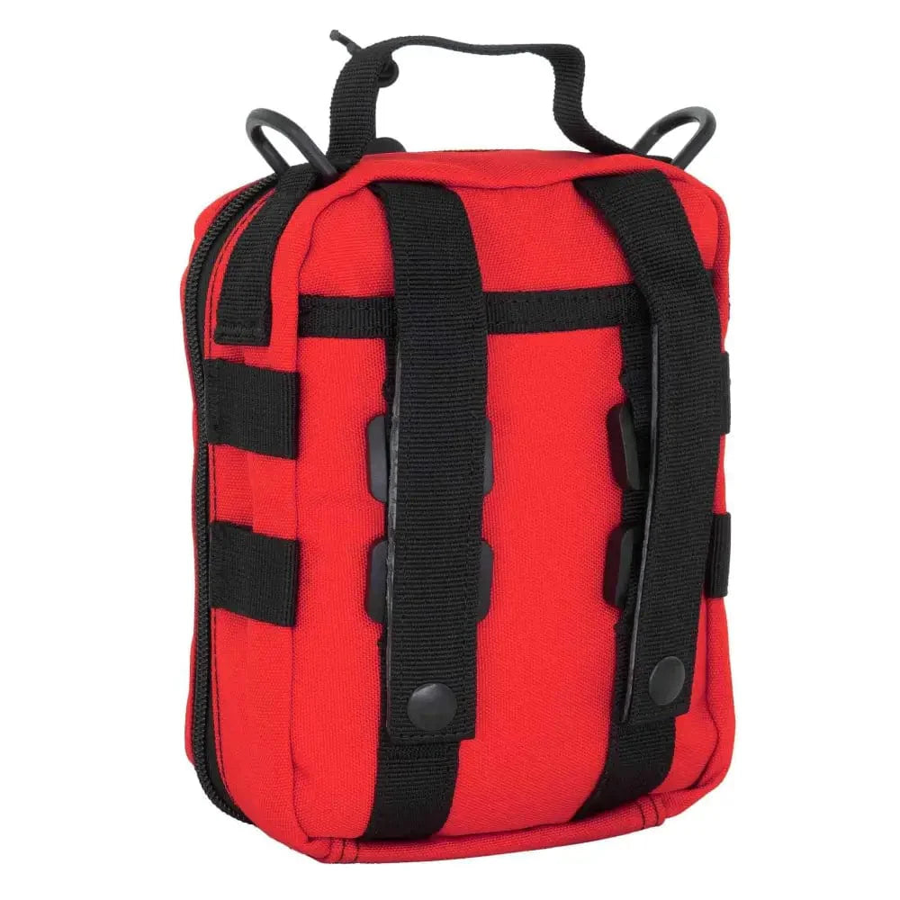 Chief Miller Equipment Bags & Cases MOLLE Pouch, Emergency Medical, Trauma Bag, Gunshot Trauma for First Aid (IFAK), Utility Pouch, includes USA Patch - Red Apparel