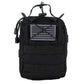 MOLLE Pouch, Emergency Medical, Trauma Bag, Gunshot Bag for First Aid (IFAK), Utility Pouch, includes USA Patch - Black - Chief Miller Apparel