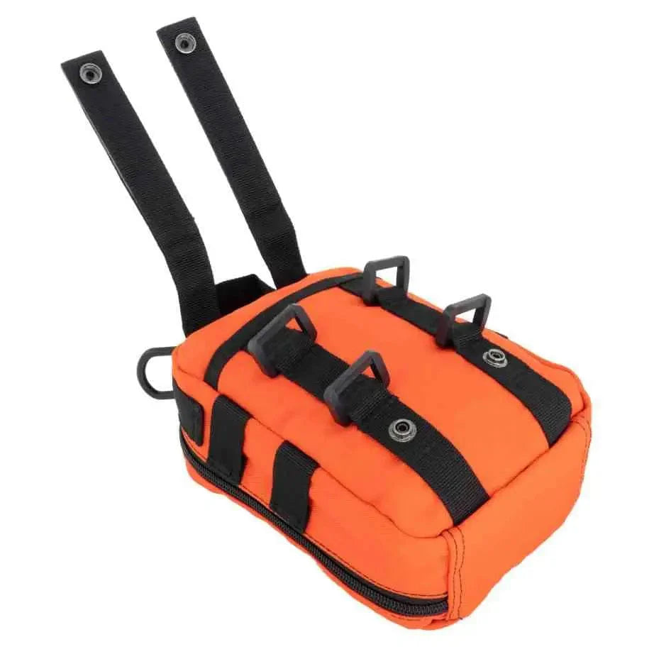 Chief Miller Equipment Bags & Cases MOLLE Pouch, Emergency Medical, Trauma Bag, Gunshot Bag for First Aid (IFAK), Utility Pouch, includes USA Patch - Orange Apparel