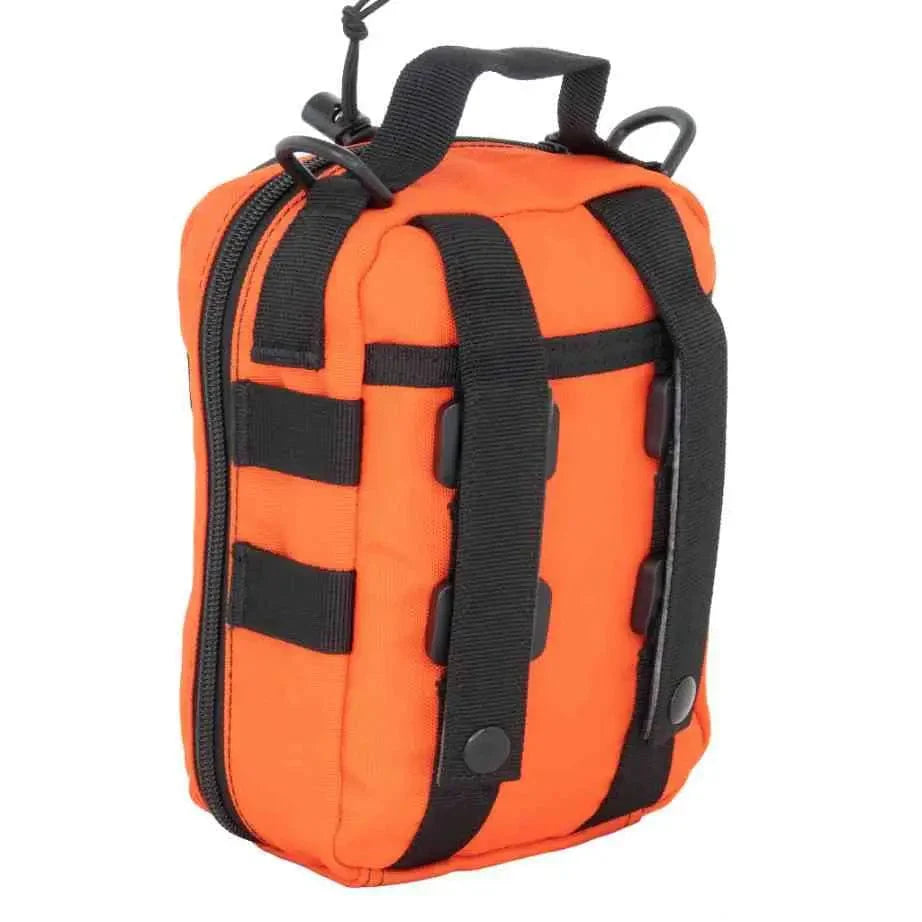 Chief Miller Equipment Bags & Cases MOLLE Pouch, Emergency Medical, Trauma Bag, Gunshot Bag for First Aid (IFAK), Utility Pouch, includes USA Patch - Orange Apparel