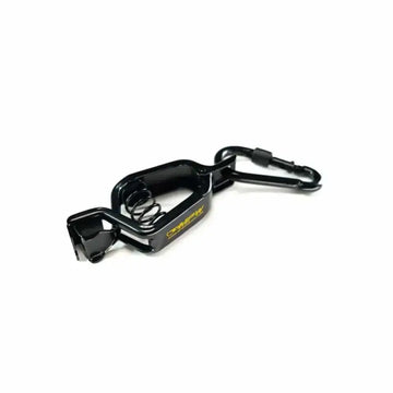 Black plastic carabiner clip with strap attachment for MPW Ultimate Glove Clamp