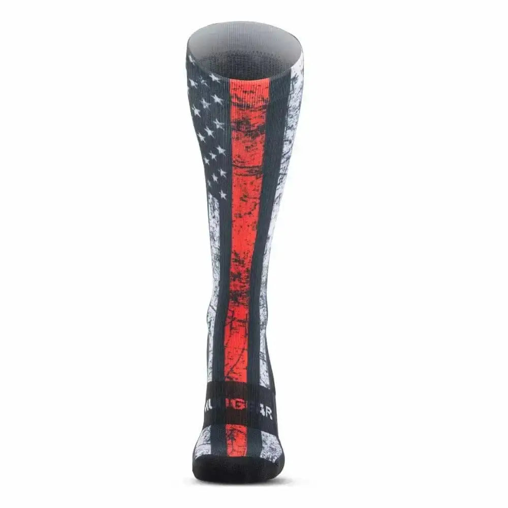 MudGear Custom First Responder Red Line Compression Sock (1 pair) - Chief Miller Apparel