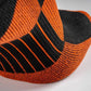 MudGear Quarter (¼) Crew Socks - Black/Orange (2 pair pack) - Chief Miller Apparel