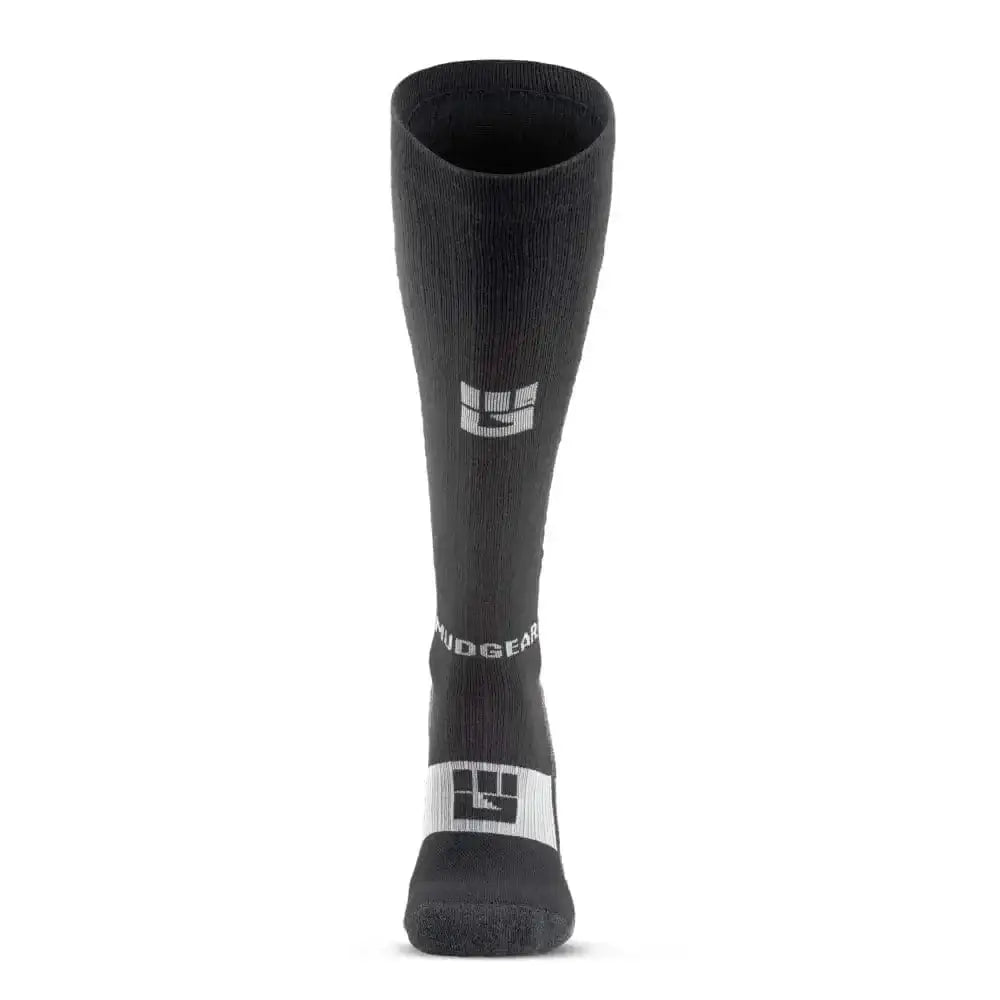 MudGear Tall Compression Merino Wool Socks - Black/Gray (1 Pair) - Chief Miller Apparel