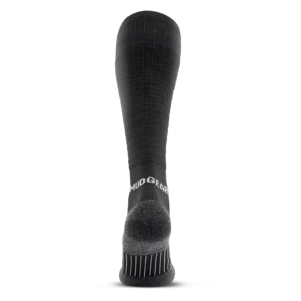 Chief Miller Inventory MudGear Tall Compression Merino Wool Socks - Black/Gray (1 Pair) Apparel