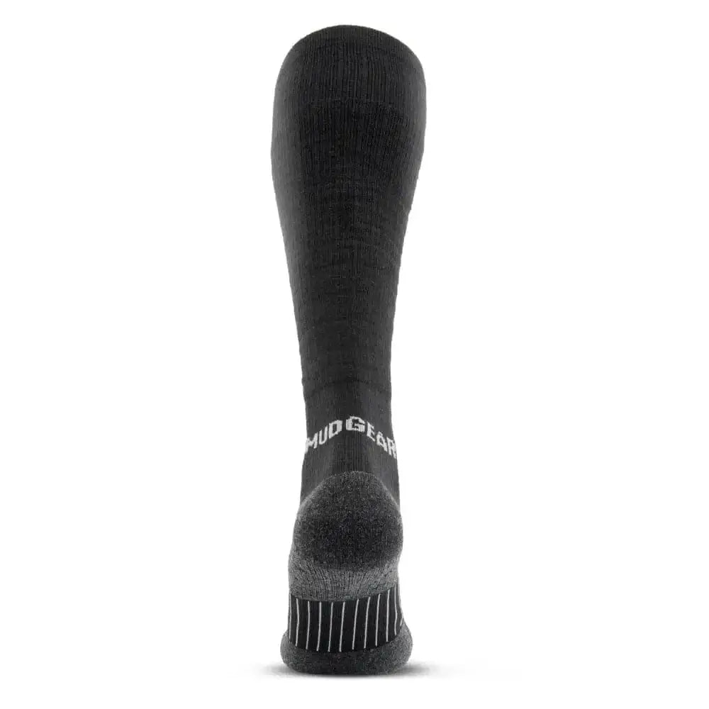 MudGear Tall Compression Merino Wool Socks - Black/Gray (1 Pair) - Chief Miller Apparel