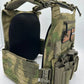 Redemption Tactical Crusader 2.0 plate carrier with multicam camouflage and magazine pouches