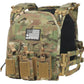 Multicam tactical vest with integrated magazine pouches for large size body armor by Redemption Tactical