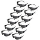 Multiple pairs of gray safety glasses for comfortable protection and high impact protection