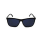 Black-framed NADO sunglasses featuring dark blue lenses for stylish UV protection