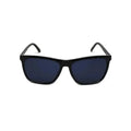 Black-framed NADO sunglasses featuring dark blue lenses for stylish UV protection