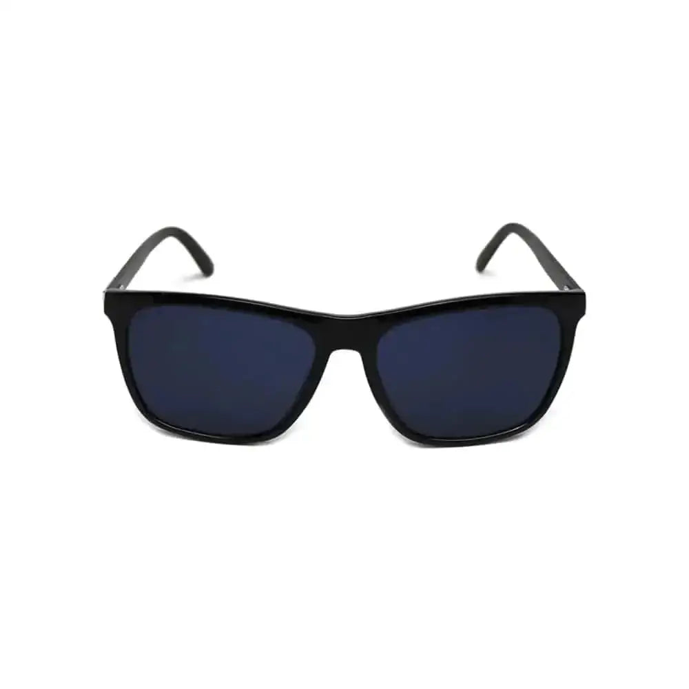 Black-framed NADO sunglasses featuring dark blue lenses for stylish UV protection