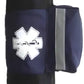 Navy oxygen cylinder sleeve bag with Star of Life and reflective stripe for portable tanks