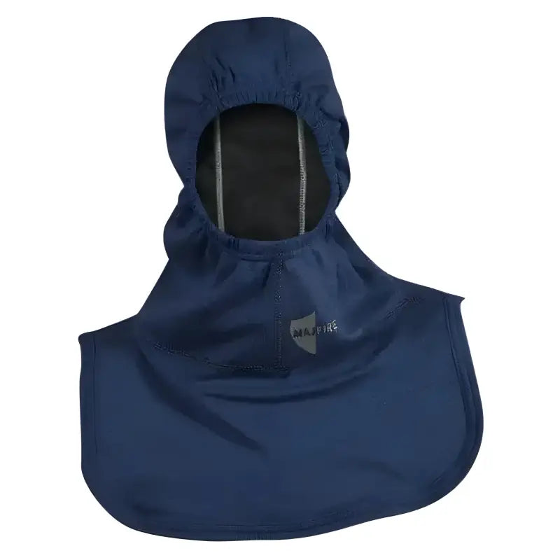 Navy blue Majestic HALO 360 Hood in Nomex blend with extended neck coverage