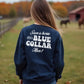 Navy blue crew sweatshirt with classic unisex fit, Save A Horse design