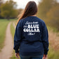 Navy blue crew sweatshirt featuring classic unisex fit from Save A Horse collection