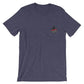 Navy blue Eagle - Short Sleeve t-shirt with American flag design on pocket