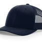 Navy blue trucker hat with leather patch for first responders and firefighters named Dumpster Fire