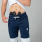 Navy blue and white Carrier Joggers Mk.II with patented carrier retention waistband