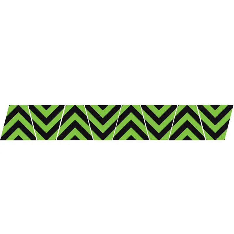 Neon green chevron stripe border for BLACK GREEN CHEVRON STRIPE REFLECTIVE HELMET