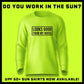 Neon green long sleeve sun shirt from Looks Good - Hi-Visibility UPF 50 collection