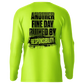 Neon green long sleeve sun shirt from Responsibility - Hi-Visibility UPF 50 collection