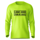 Neon green long sleeve sun shirt from Looks Good - Hi-Visibility UPF 50 collection