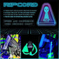 Neon Rip Cord device with glowing safety instructions for first responders and firefighters