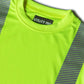 Neon yellow UHV997 Women’s HiVis Short Sleeve Tee with Utility Pro label