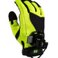 Neon yellow and black Exxtremity Patrol Gloves 2.0 for hands-free hilight P3X use