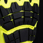 Neon yellow and black shoe sole on MFA15B Extrication Glove with Bloodborne Pathogen Barrier
