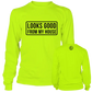 Neon yellow long sleeve hi-vis t-shirt from Looks Good collection